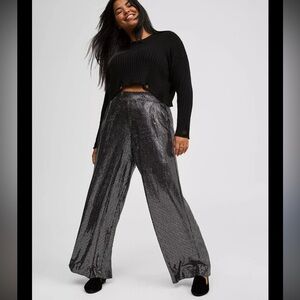 Torrid Wide Leg Sequin Pants NWOT